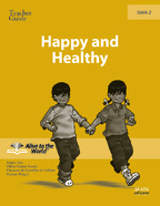 Book cover Happy and Healthy. Teacher guide 2