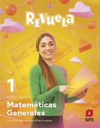 Book cover DA. Matemáticas Generales. 1 Bachillerato. Revuela