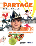 Book cover LM PLAT Partage B2 Livre de l'élève numérique