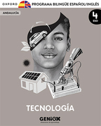 Book cover Tecnología 4º ESO Programa Bilingüe. Escritorio GENiOX Situaciones de aprendizaje (Andalucía)