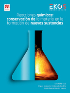 Book cover Reacciones químicas: conservación de la materia en la formación de nuevas sustancias