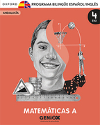 Book cover Matemáticas A 4º ESO Programa Bilingüe. Escritorio GENiOX Situaciones de aprendizaje (Andalucía)