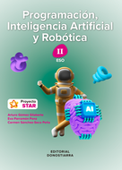 Book cover Programación, Inteligencia Artificial y Robótica II ESO